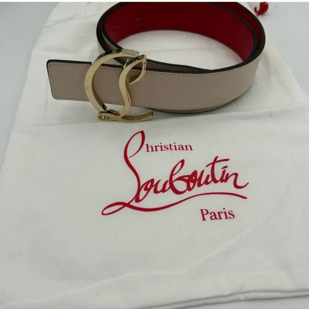 Women's Christian Louboutin CL logo belt size 85 cm/34 inches made in Italy